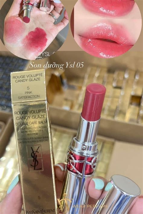 ysl 05 pink satisfaction|ysl candy lipstick review.